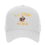 US Army Retired Military Embroidered Mesh Cap