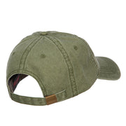 Lithuania Map Flag Embroidered Washed Cap