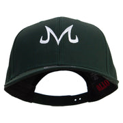 Artistic M Design Embroidered Solid Cotton Twill Prostyle Cap - Dk-Green OSFM