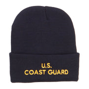 US Coast Guard Embroidered Long Beanie