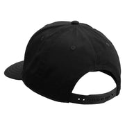 Artistic M Design Embroidered Solid Cotton Twill Prostyle Cap - Black OSFM