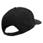 Artistic M Design Embroidered Solid Cotton Twill Prostyle Cap - Black OSFM