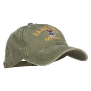 US Air Force Veteran Military Embroidered Washed Cap