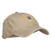 US Air Force Veteran Military Embroidered Washed Cap