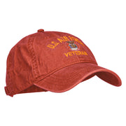 US Air Force Veteran Military Embroidered Washed Cap