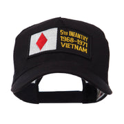 US Army Infantry Rectangle Military Patched Mesh Cap