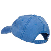 Russian Blue Cat Embroidered Washed Cotton Twill Cap