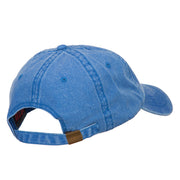 Russian Blue Cat Embroidered Washed Cotton Twill Cap