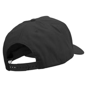 I'D Rather Be Ghost Hunting Embroidered Big Size Solid Cotton Twill 5 Panel high profile Prostyle Snap Cap - Black OSFM