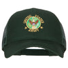 US Army Circle Symbol Embroidered Solid Cotton Mesh Pro Cap