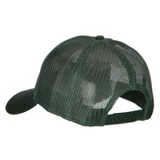 US Army Circle Symbol Embroidered Solid Cotton Mesh Pro Cap