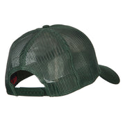 US Army Circle Symbol Embroidered Solid Cotton Mesh Pro Cap