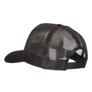 US Army Circle Symbol Embroidered Solid Cotton Mesh Pro Cap