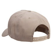 I'D Rather Be Ghost Hunting Embroidered Big Size Solid Cotton Twill 5 Panel high profile Prostyle Snap Cap - Khaki OSFM