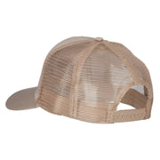 US Army Circle Symbol Embroidered Solid Cotton Mesh Pro Cap