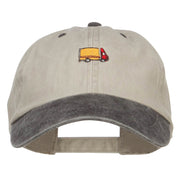 Mini Truck Embroidered Two Tone Washed Cap