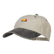 Mini Truck Embroidered Two Tone Washed Cap