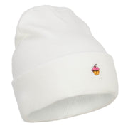 Mini Cupcake Embroidered Long Beanie