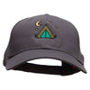 Tent Stars Embroidered Low Profile Cap - Charcoal OSFM