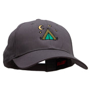 Tent Stars Embroidered Low Profile Cap - Charcoal OSFM