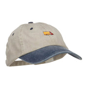 Mini Truck Embroidered Two Tone Washed Cap