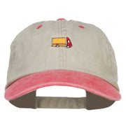 Mini Truck Embroidered Two Tone Washed Cap