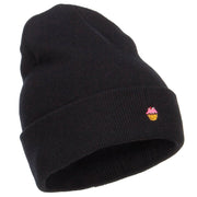 Mini Cupcake Embroidered Long Beanie