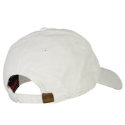 United Kingdom Flag Map Embroidered Washed Cotton Twill Cap