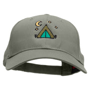 Tent Stars Embroidered Low Profile Cap - Grey OSFM