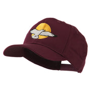 Seagull with Sun Embroidered Cap