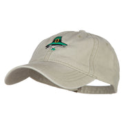 Leprechaun Hat Embroidered Washed Cotton Cap