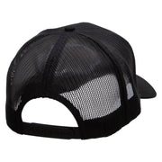 Desert Scenery Embroidered Solid Cotton Twill Mesh Prostyle Cap - Black OSFM