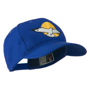 Seagull with Sun Embroidered Cap