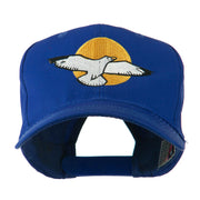 Seagull with Sun Embroidered Cap