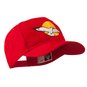 Seagull with Sun Embroidered Cap