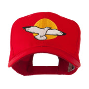 Seagull with Sun Embroidered Cap