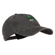 Leprechaun Hat Embroidered Washed Cotton Cap