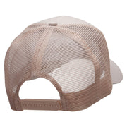 Desert Scenery Embroidered Solid Cotton Twill Mesh Prostyle Cap - Khaki OSFM