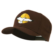 Seagull with Sun Embroidered Cap