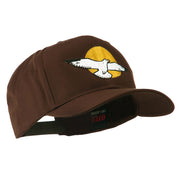 Seagull with Sun Embroidered Cap