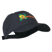 USA State Louisiana Flower Embroidered Low Profile Cap