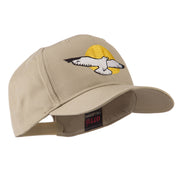 Seagull with Sun Embroidered Cap