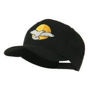 Seagull with Sun Embroidered Cap