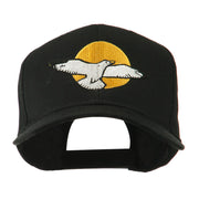 Seagull with Sun Embroidered Cap