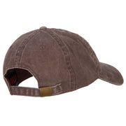 Missouri with Map Outline Embroidered Washed Cotton Twill Cap