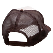 Desert Landscape Embroidered Foam Panel Mesh Snapback - Brown-Tan OSFM