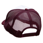 Desert Landscape Embroidered Foam Panel Mesh Snapback - Maroon-White OSFM