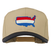 United States Map Embroidered Cap