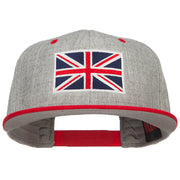 United Kingdom Flag Embroidered Two Tone Cap