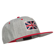 United Kingdom Flag Embroidered Two Tone Cap